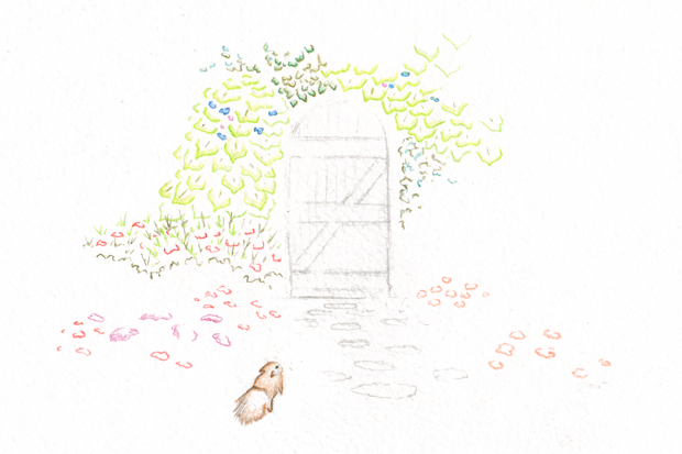 ...the hidden door at the bottom of the garden...